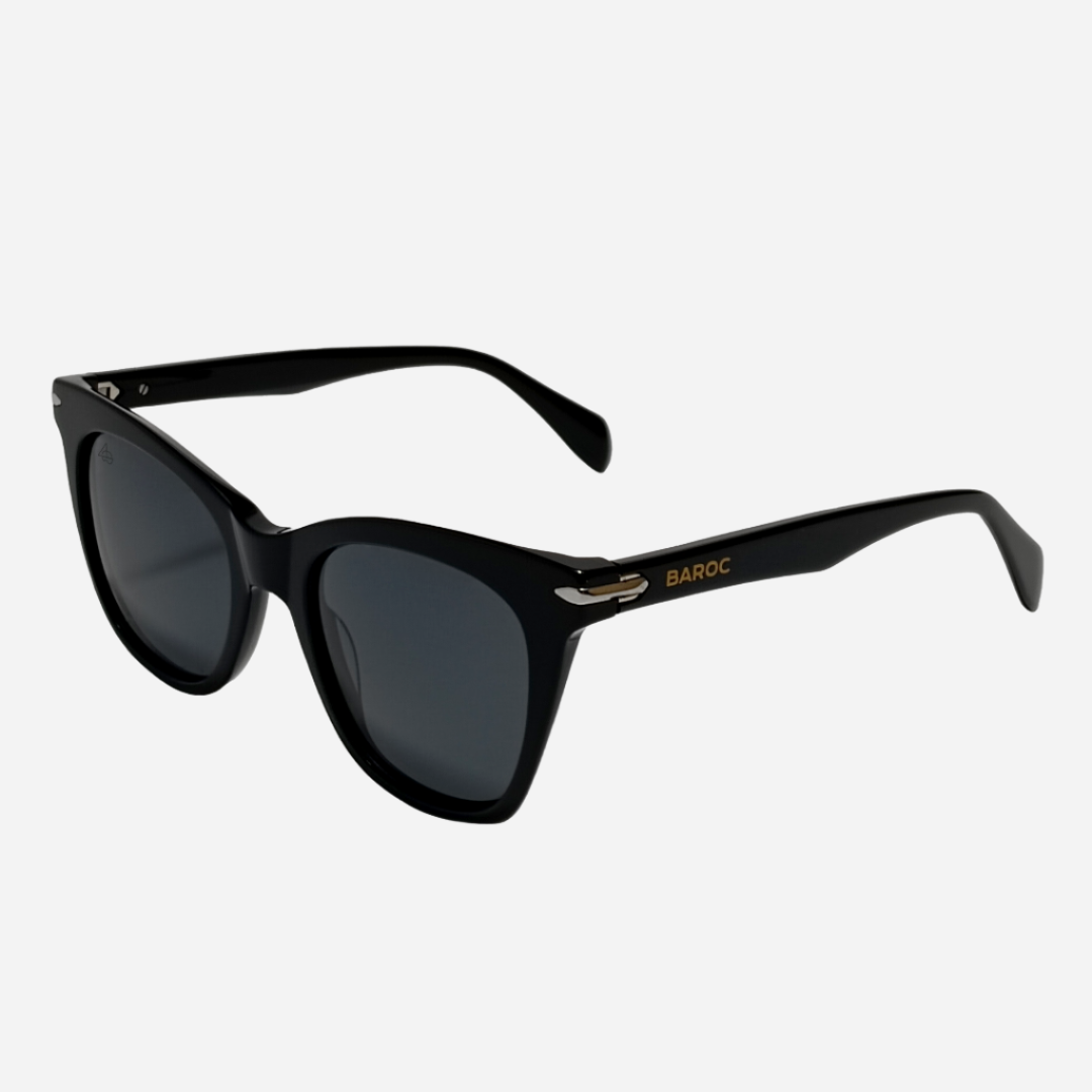 Round Vintage Classic Black