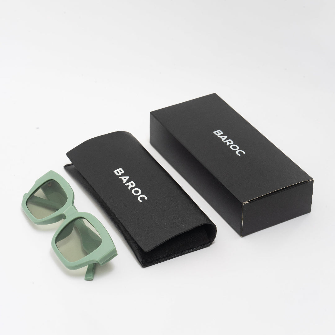 Rectangle Retro Green