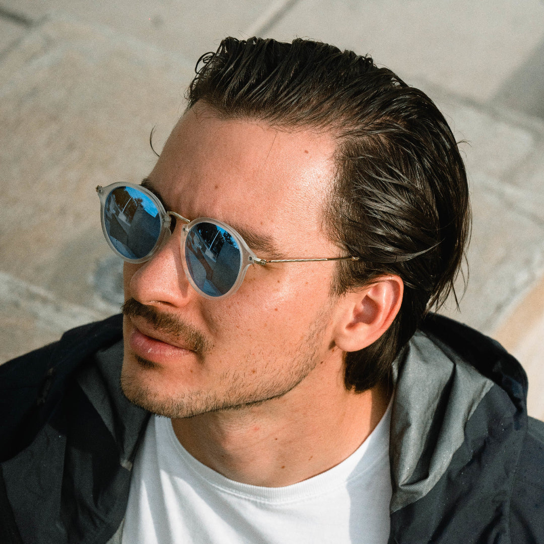 Classic Lunettes-Soleil White & Blue