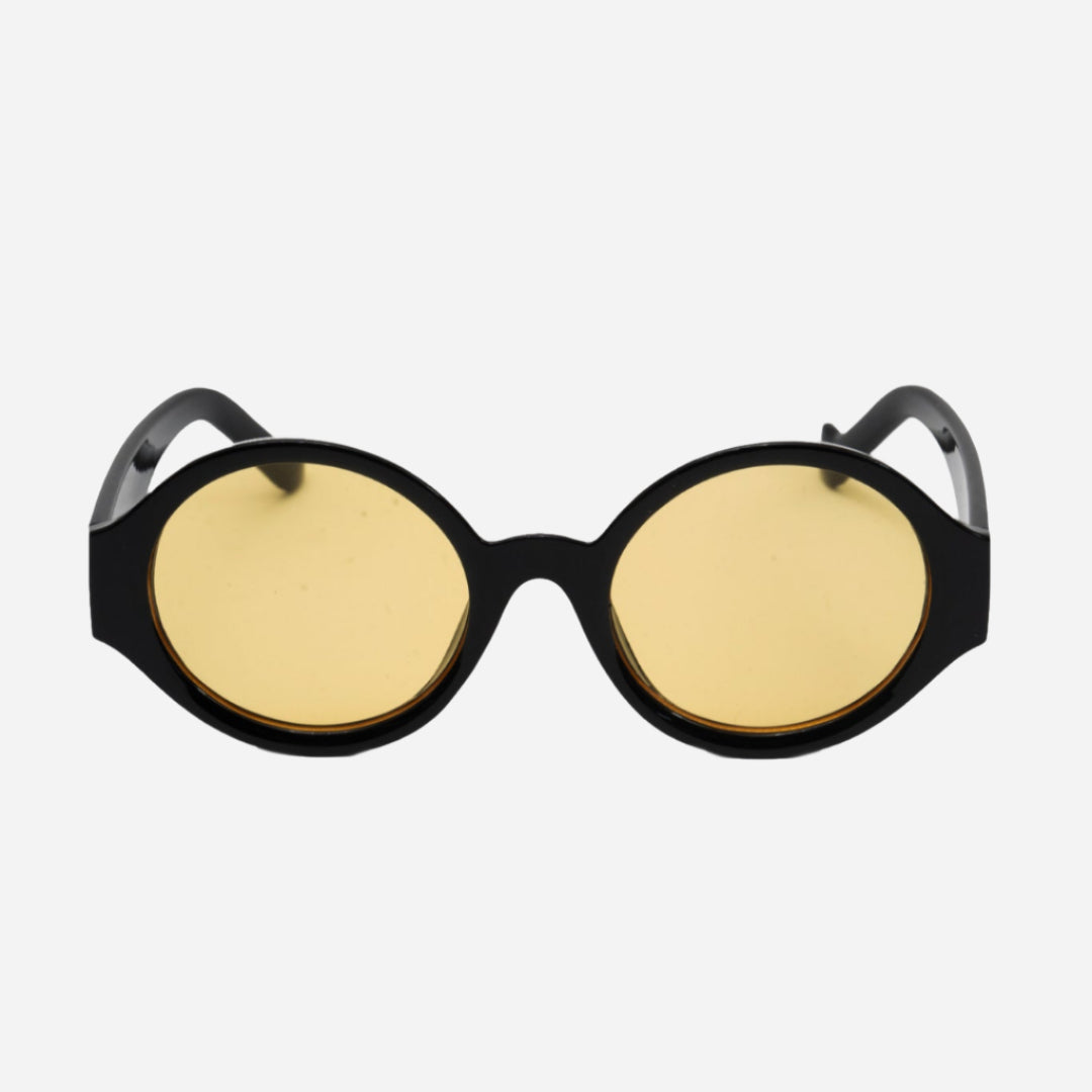 Round Candy Color Black / Yellow