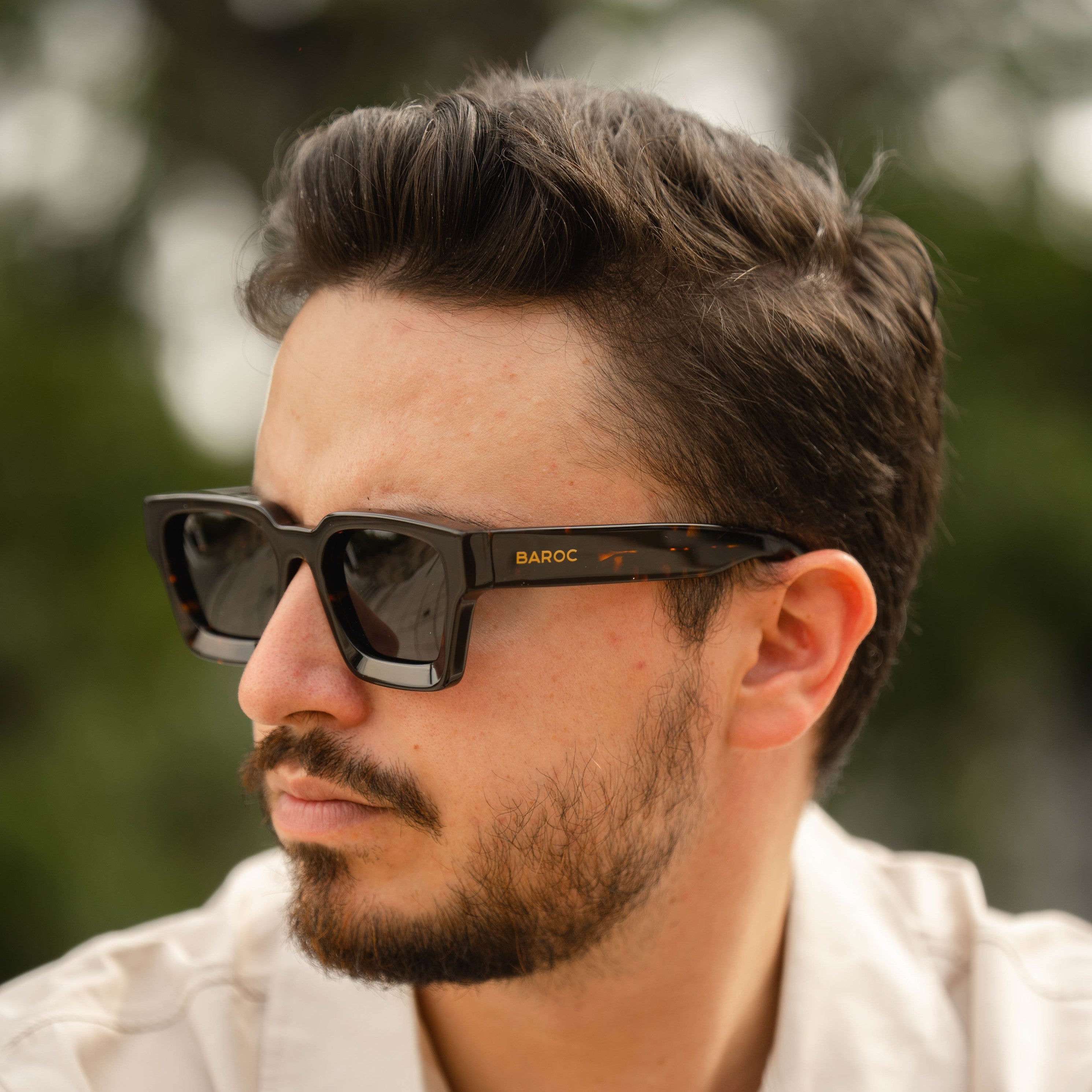 B- Square Acetate Elegant Print